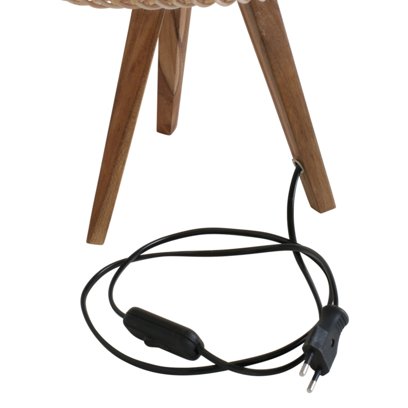 Raw Materials-collectie Maze rotan tafellamp