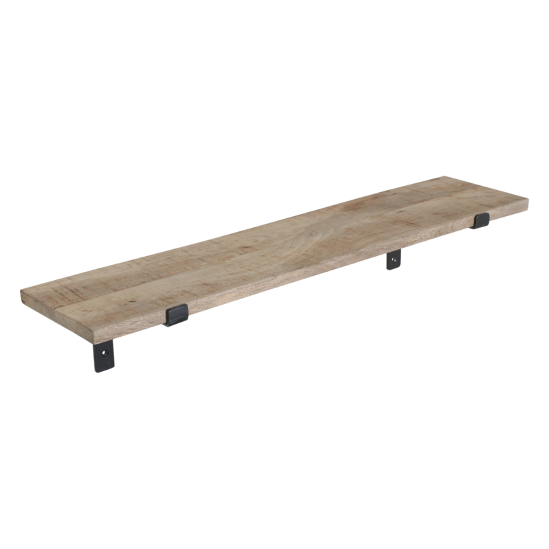 Raw Materials-collectie Mango Wood Wall Shelf - 80 cm