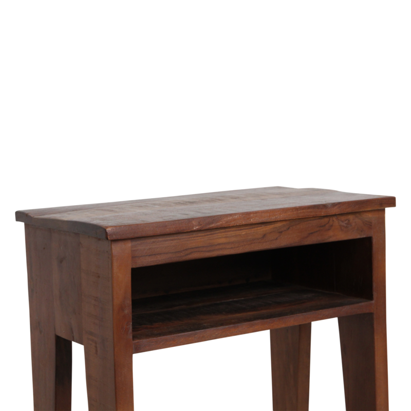 Raw Materials-collectie Factory bedside table - FSC-recycled wood - 50x30x60 cm