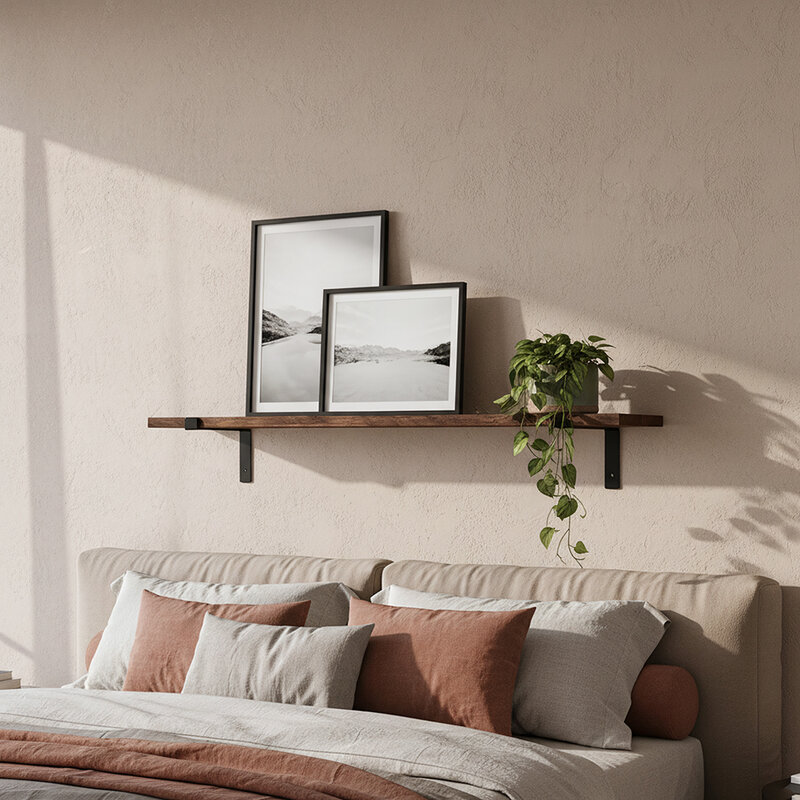 Raw Materials-collectie Factory wandplank - FSC-gerecycled hout - 120 cm