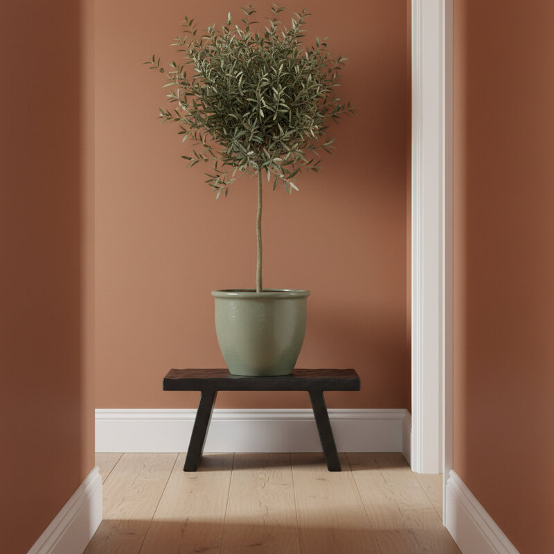 Raw Materials-collectie Black mango wood side table/stool - 40x25x20 cm