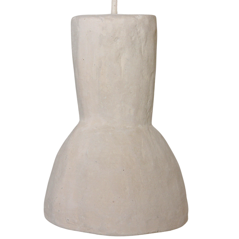 Raw Materials-collectie Chalk hanglamp Moro - 15x15x21,5 cm