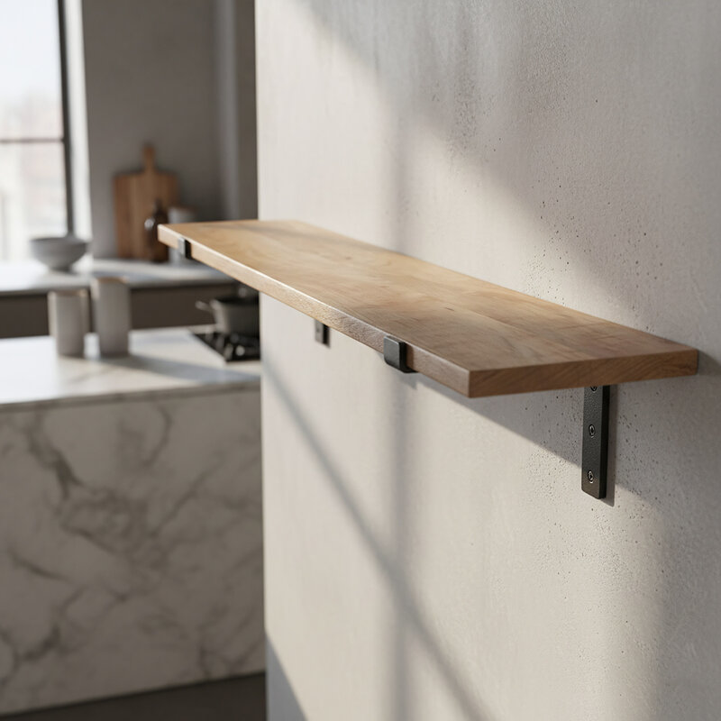 Raw Materials-collectie Mango Wood Wall Shelf - 80 cm