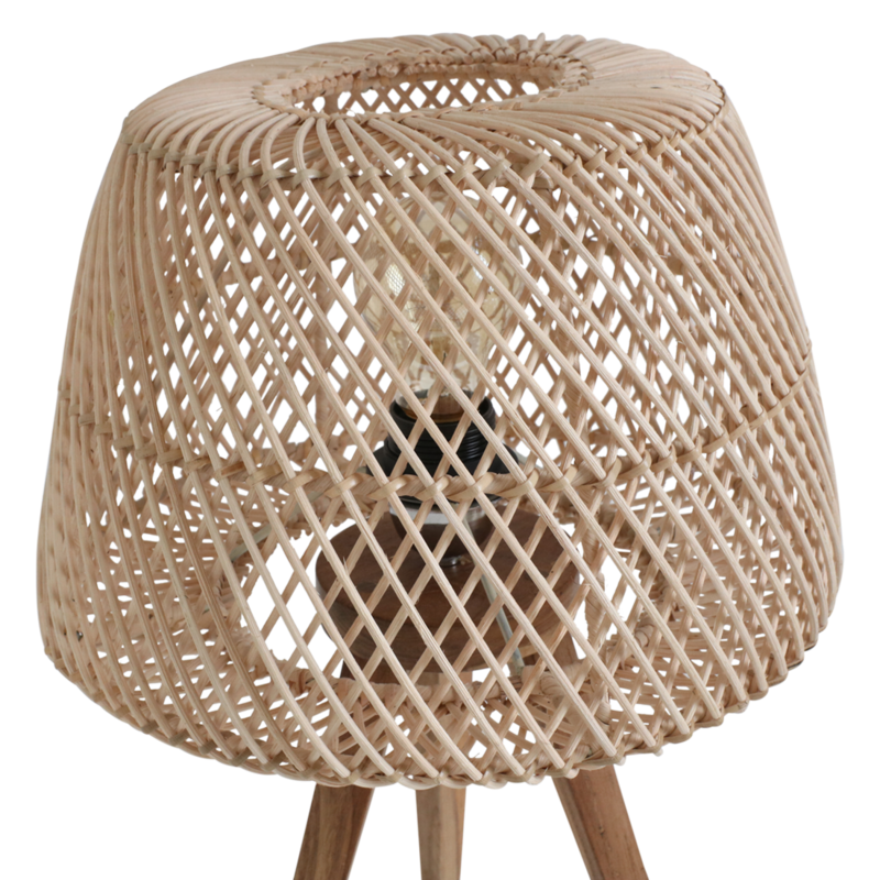 Raw Materials-collectie Maze rotan tafellamp