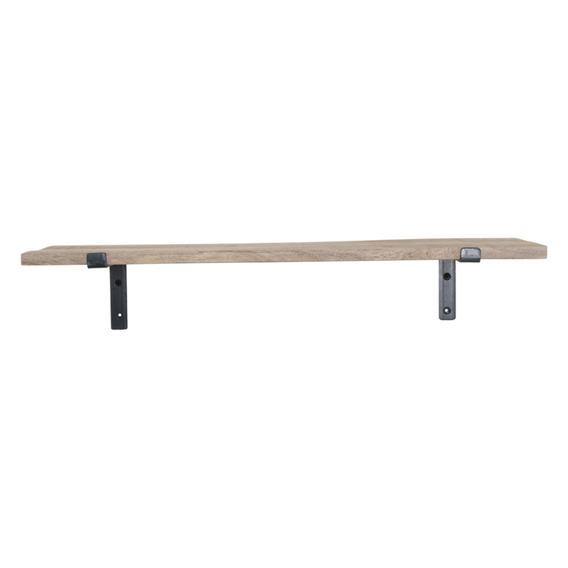 Raw Materials-collectie Mango Wood Wall Shelf - 80 cm