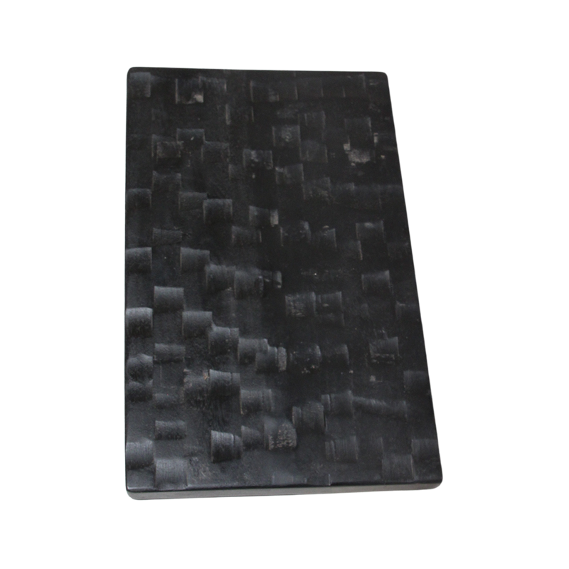 Raw Materials-collectie Black mango wood side table/stool - 40x25x20 cm