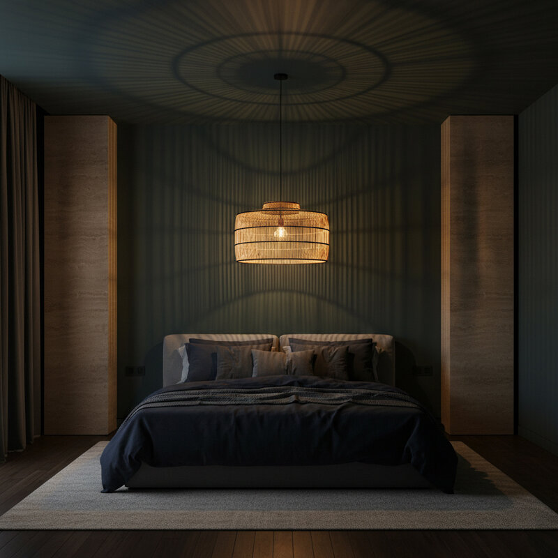 Raw Materials-collectie Stella rotan hanglamp - 61x61x36 cm