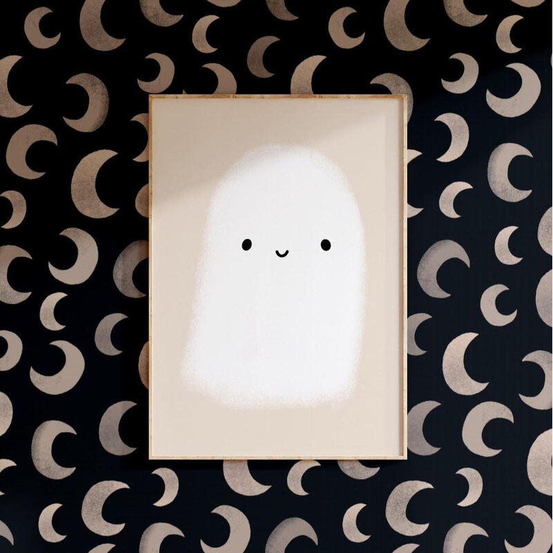 Meet Me at the Wall-collectie Behang Meet Me at the Wall - Moon Dark - Aniek Bartels