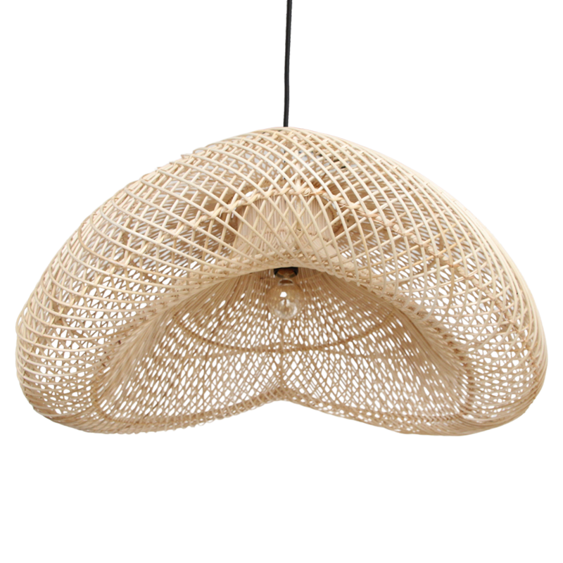 Raw Materials-collectie Maze rotan hanglamp organic XL - Ø 75x31 cm