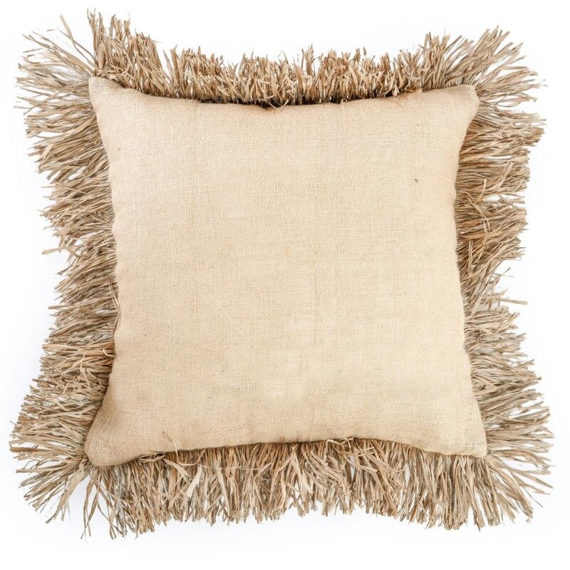 Bazar Bizar Jute Bonita Kussenhoes - Naturel - 60x60