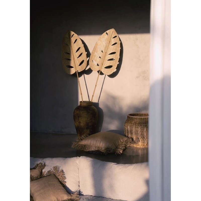 Bazar Bizar Jute Bonita Kussenhoes - Naturel - 60x60