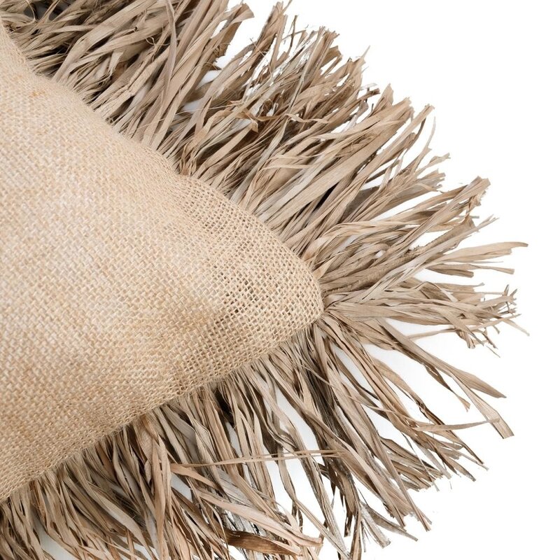 Bazar Bizar Jute Bonita Kussenhoes - Naturel - 60x60