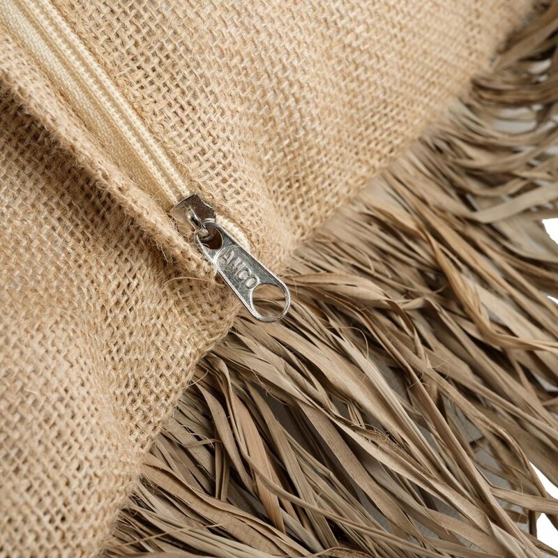 Bazar Bizar The Jute Bonita Cushion Cover - Natural - 60x60  - Copy