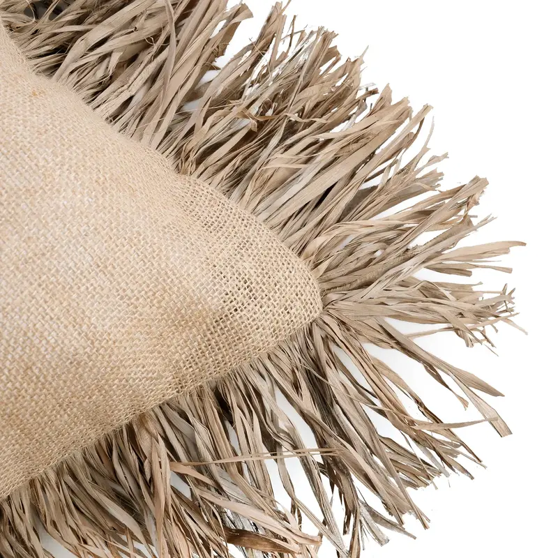 Bazar Bizar Jute Bonita Kussenhoes - Naturel - 60x60