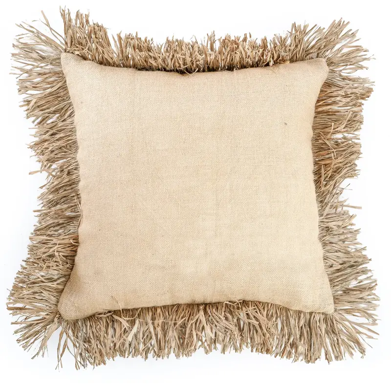 Bazar Bizar The Jute Bonita Cushion Cover - Natural - 60x60  - Copy