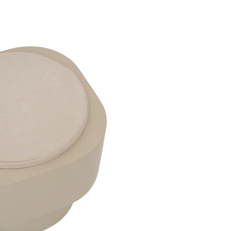 Urban Nature Culture-collectie Bijzettafel Tabouret Licht kaki