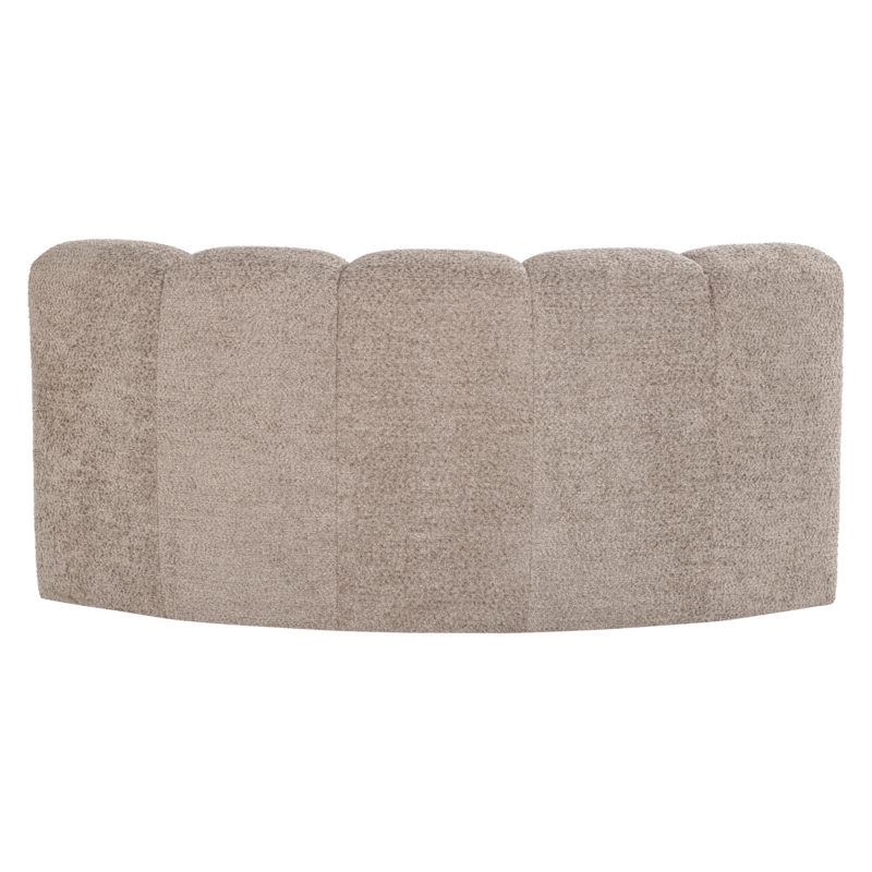 WOOOD-collectie Mojo Eetbank Halfronde Hoek Rugleuning Wollig D.Zand [Fsc]