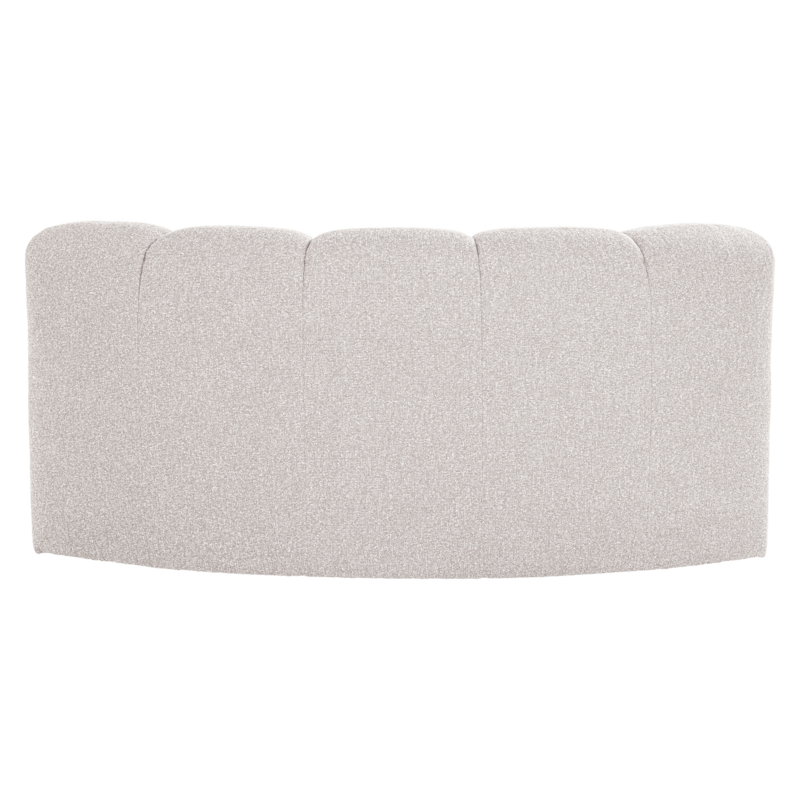 WOOOD-collectie Mojo Eetbank Halfronde Hoek Rugleuning Boucle Ecru [Fsc]