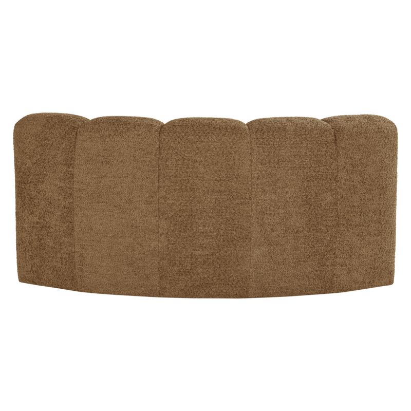 WOOOD-collectie Mojo Eetbank Halfronde Hoek Rugleuning Wollig Geel [Fsc]