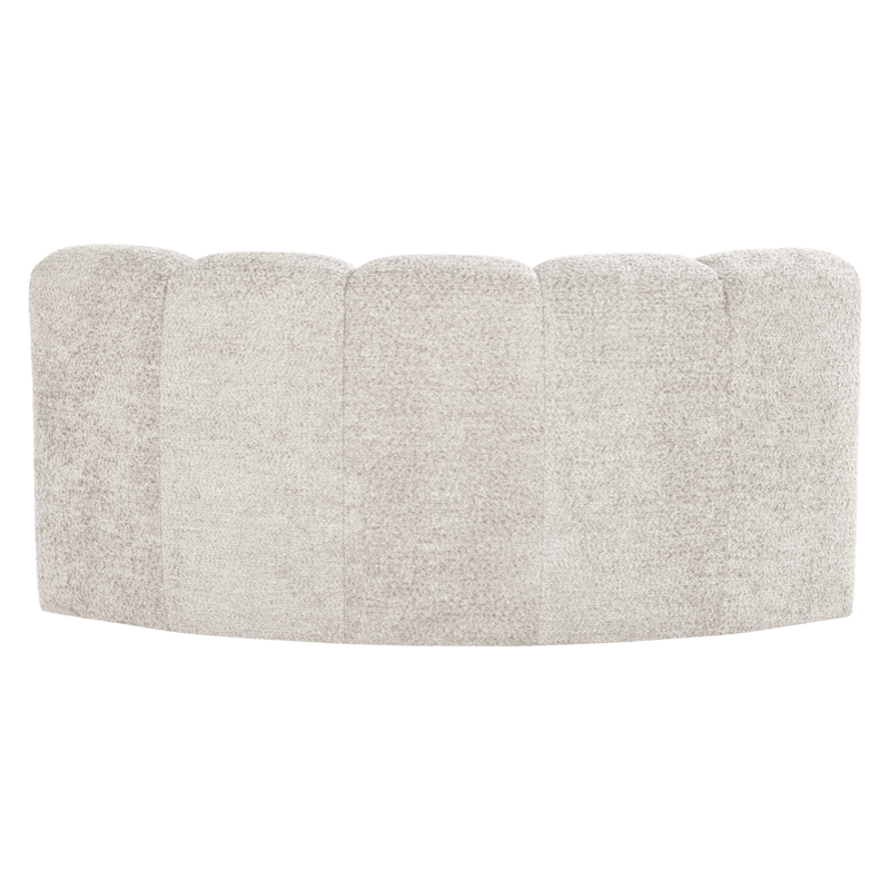 WOOOD-collectie Mojo Eetbank Halfronde Hoek Rugleuning Wollig Ecru [Fsc]