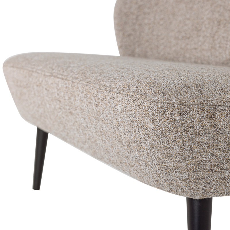 WOOOD-collectie Sara Bankje Geweven Stof Naturel Melange [Fsc]