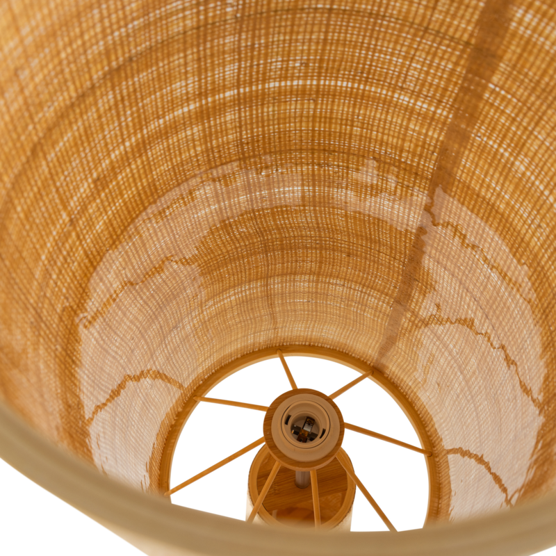 WOOOD-collectie Syro Raffia Floor Lamp, Natural, 130 x 30 cm - Copy