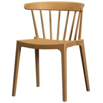 WOOOD BLISS TUINSTOEL MET SPIJLEN WOOD FIBER CARAMEL MELANGE - Copy