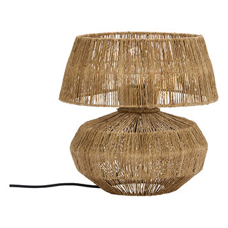 Madam Stoltz Jute table lamp Natural
