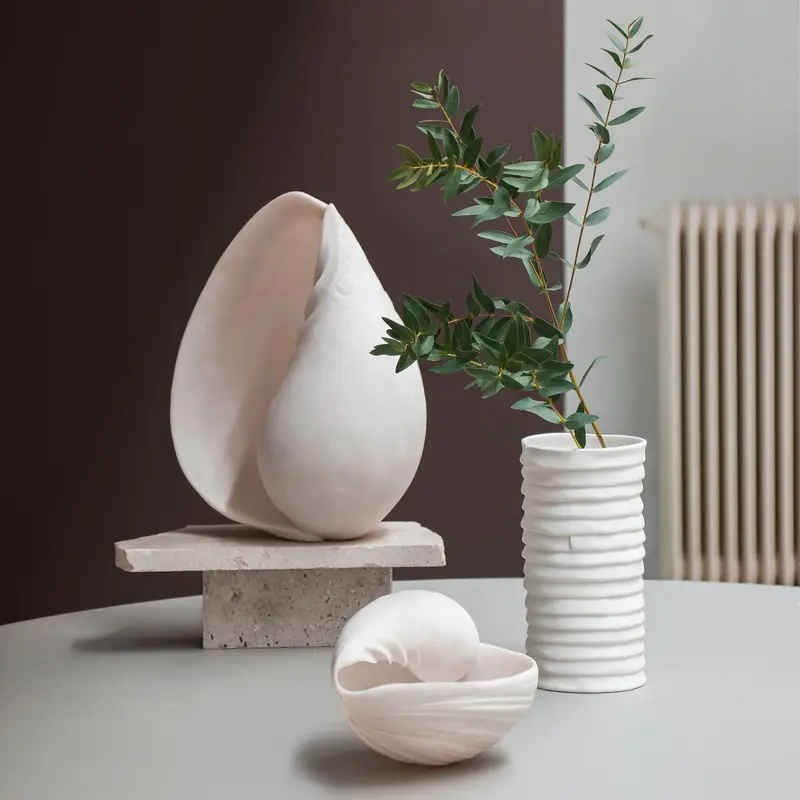 Mette Ditmer-collectie CONCH shell, small Off-white