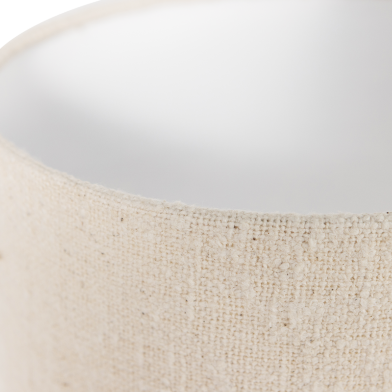 WOOOD-collectie LOFT VLOERLAMP METAAL/BOUCLE NATUREL 130XO30 CM