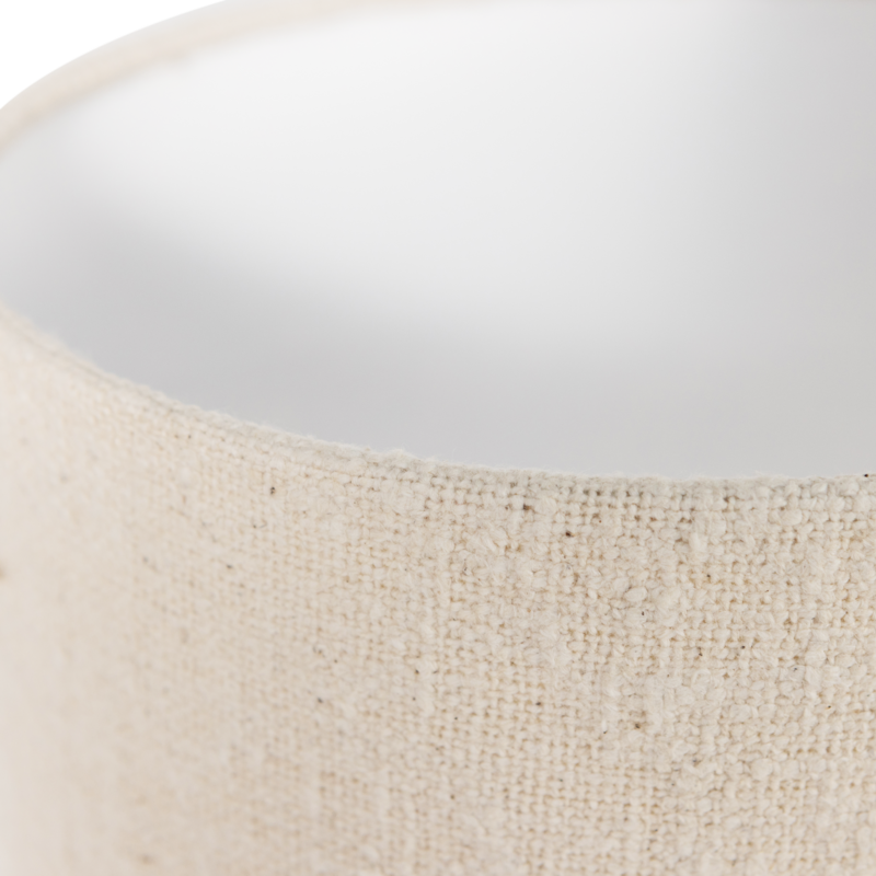 WOOOD Loft Vloerlamp metaal / boucle naturel  130 x dia 3
