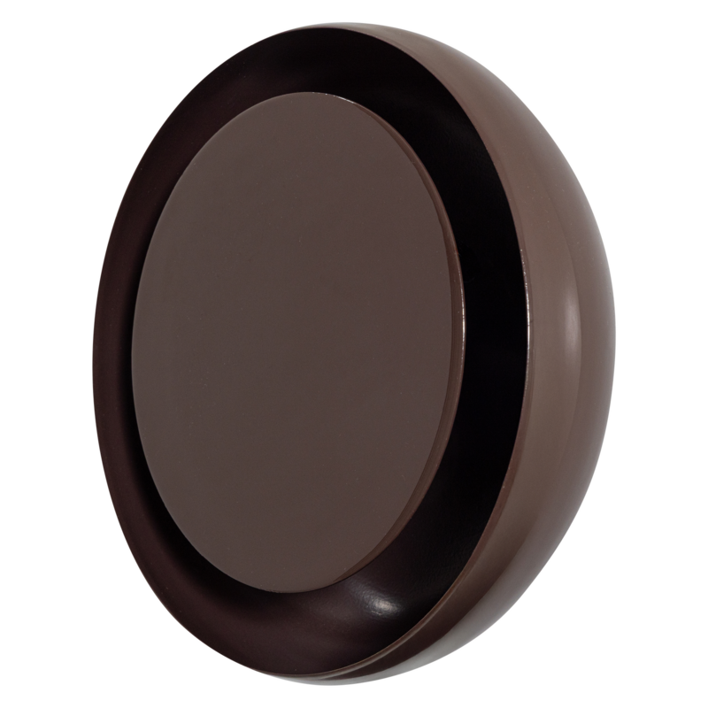 WOOOD-collectie GLOOMY WANDLAMP ROND METAAL BRUIN