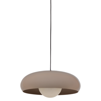 WOOOD TIVO HANGLAMP ROND METAAL HOOGGLANS ZAND