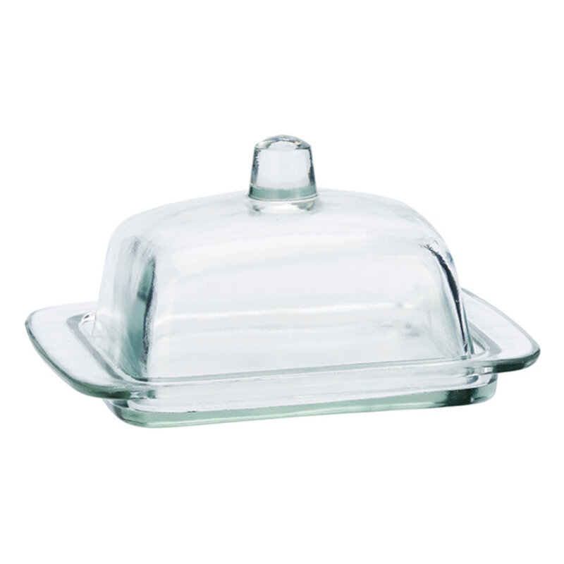 Madam Stoltz-collectie Glazen botervloot transparant