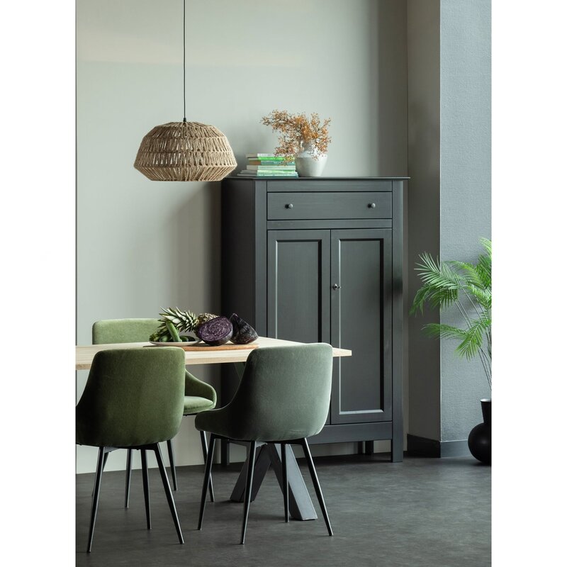 WOOOD-collectie COMBI-TABLO: EIKEN 220X90 & ALKMAAR POOT [fsc]
