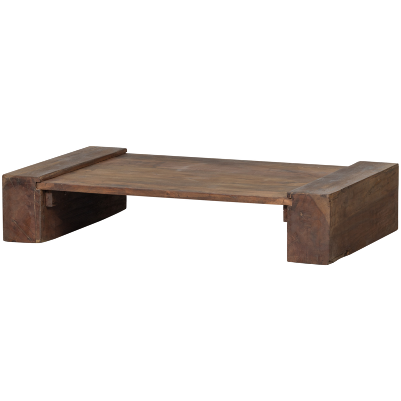 WOOOD-collectie CUNO SALONTAFEL LAAG MANGOHOUT DONKERBRUIN