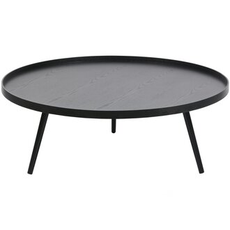 WOOOD MESA BIJZETTAFEL XXL HOUT ZWART 36xO100