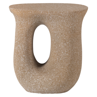 WOOOD MOSON BIJZETTAFEL MET SPIKKELS BEIGE