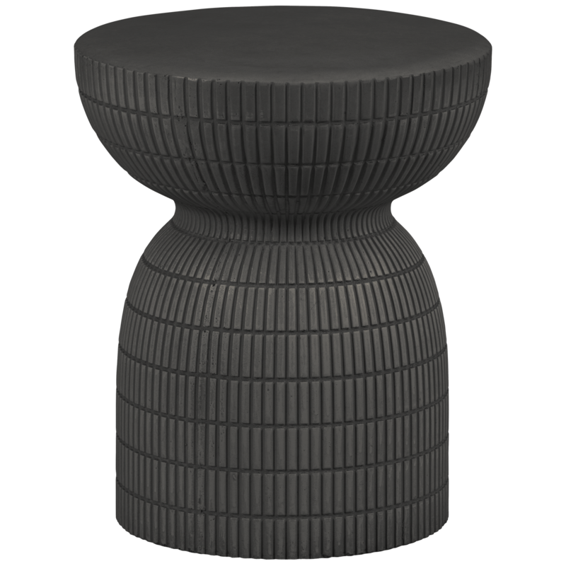 WOOOD-collectie SAMSON BIJZETTAFEL FIBER CLAY COFFEE 44XO37 CM