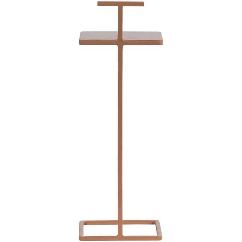 WOOOD-collectie TOSTE BIJZETTAFEL METAAL OUDROZE