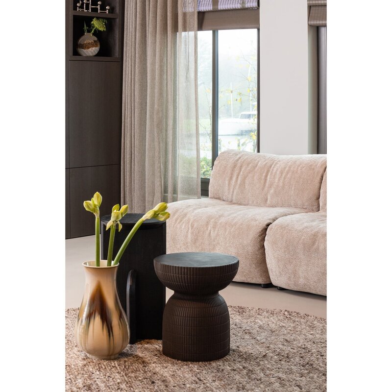WOOOD-collectie SAMSON BIJZETTAFEL FIBER CLAY COFFEE 44XO37 CM
