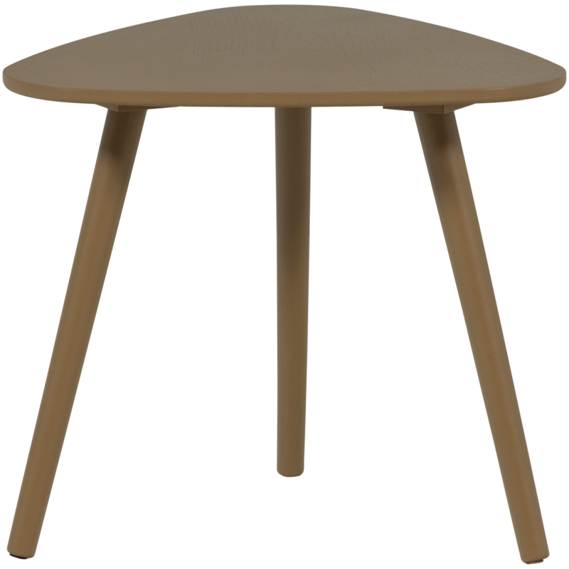 WOOOD-collectie NILA BIJZETTAFELS HOUT MUD - SET VAN 2