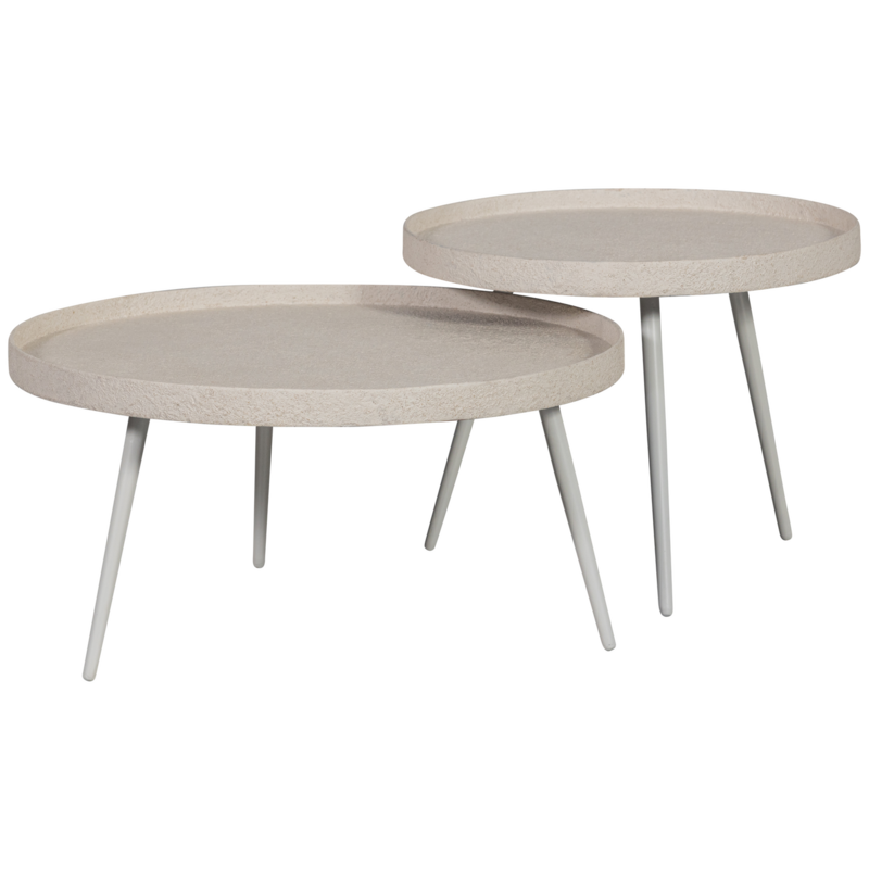 WOOOD-collectie BOUNDS BIJZETTAFEL XL HOUT/METAAL NATUREL 40XO76 CM