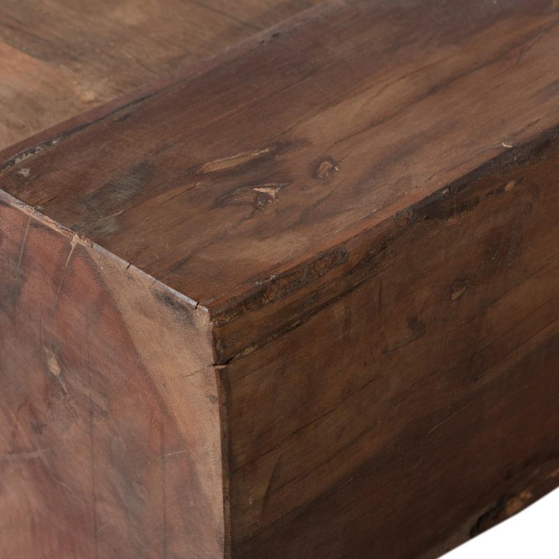 WOOOD-collectie CUNO SALONTAFEL LAAG MANGOHOUT DONKERBRUIN