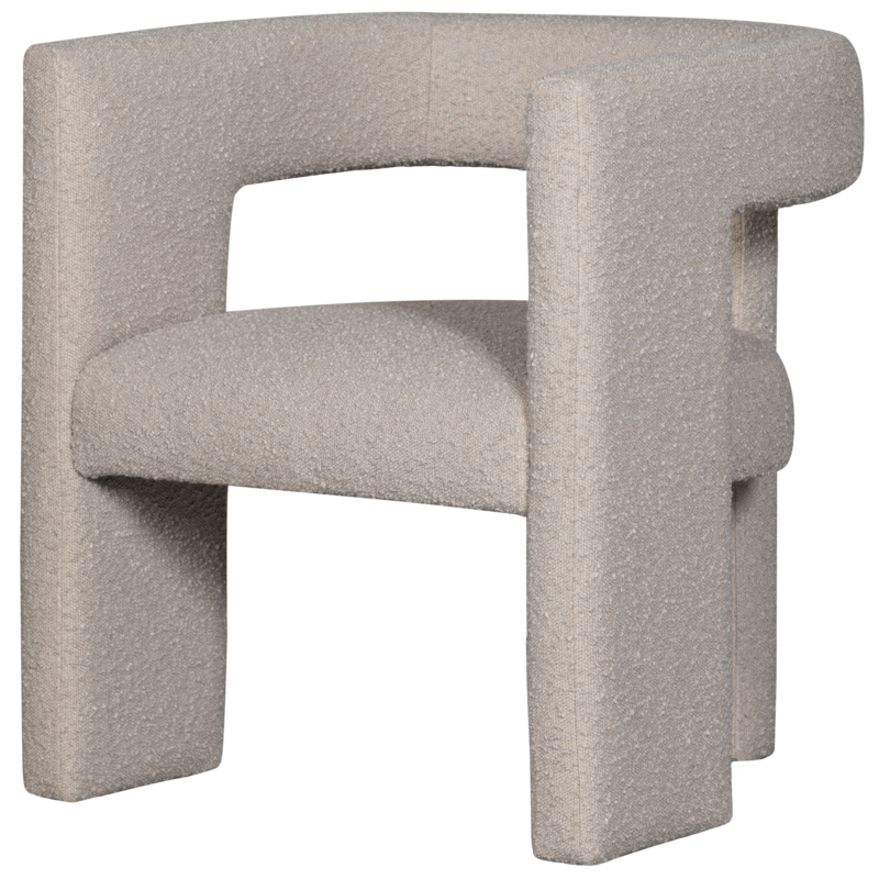 WOOOD-collectie TIWA FAUTEUIL BOUCLE BEIGE