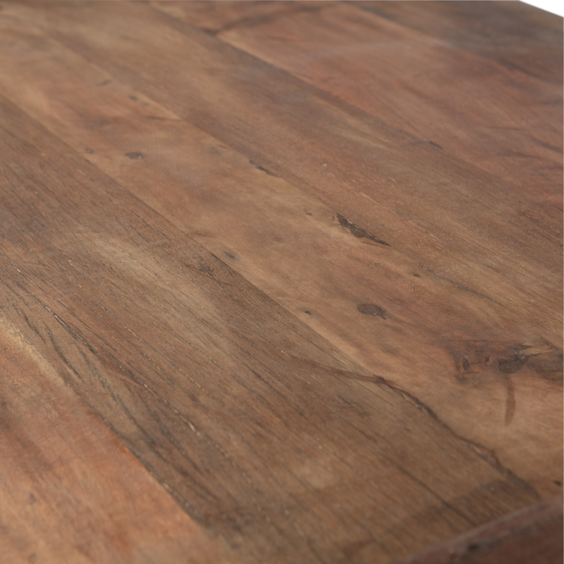 WOOOD-collectie CUNO SALONTAFEL LAAG MANGOHOUT DONKERBRUIN