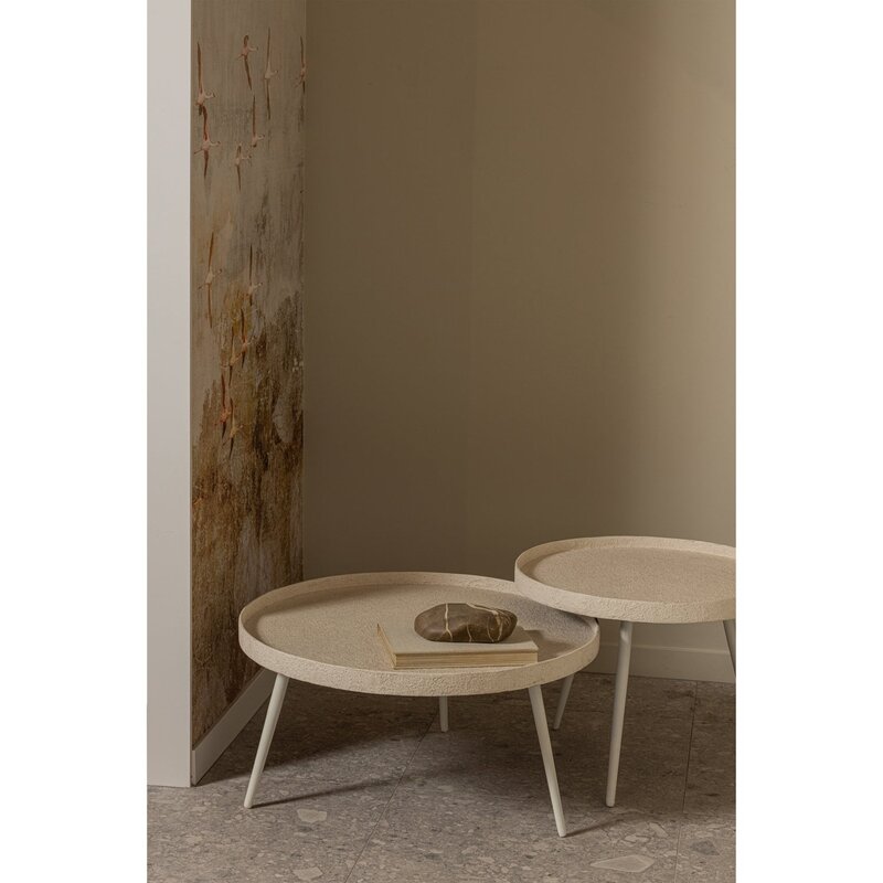 WOOOD-collectie BOUNDS BIJZETTAFEL L HOUT/METAAL NATUREL 44XO58 CM