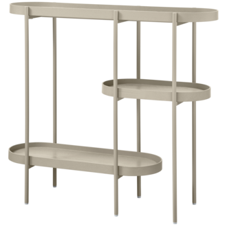 WOOOD NOAN SIDETABLE HOUT/METAAL ANTIEK BEIGE