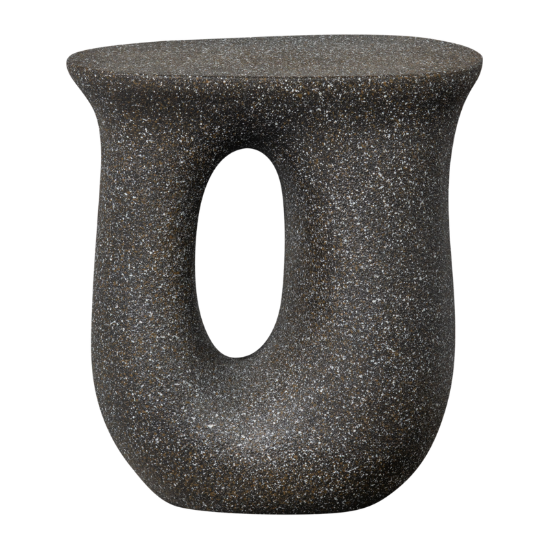 WOOOD-collectie MOSON BIJZETTAFEL MET SPIKKELS ZWART