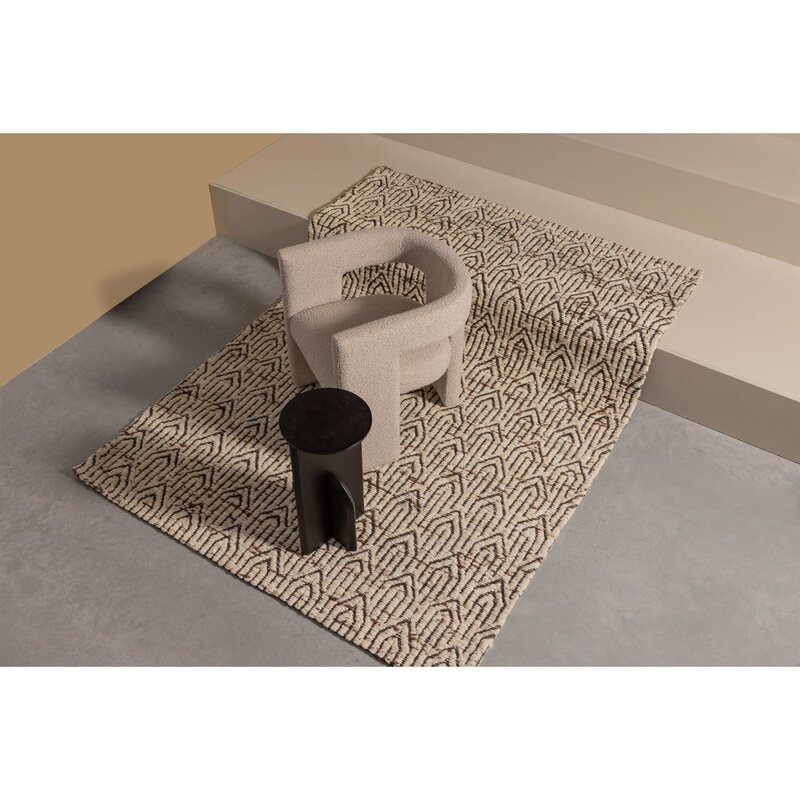 WOOOD-collectie TIWA FAUTEUIL BOUCLE BEIGE